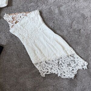 Lovers + Friends White Lace Top